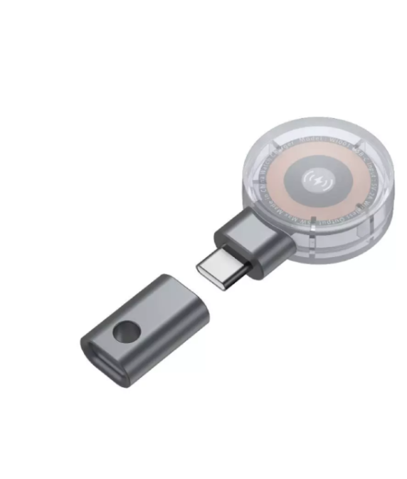 Commy WI001 Mini Magnetic Wireless แท่นชาร์จไร้สายสำหรับ Apple Watch - Silver